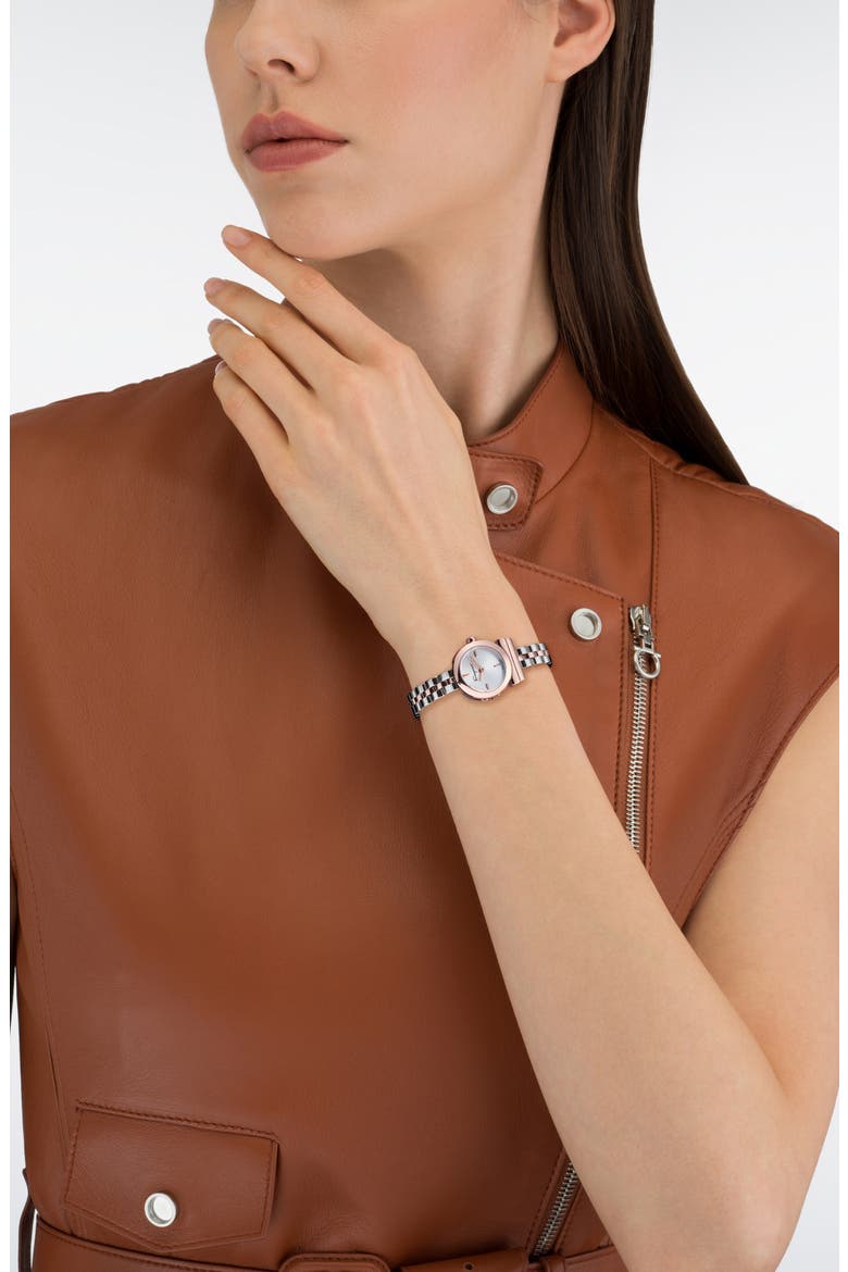 Gancio Bracelet Watch, 22.5mm, Alternate, color, TWO TONE