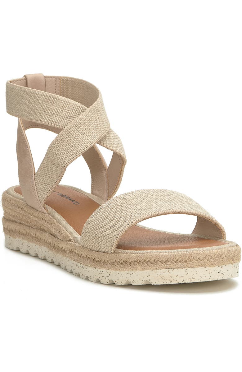 Lucky Brand Thimba Ankle Wrap Espadrille Sandal, Main, color, Natural/ Smok Linels