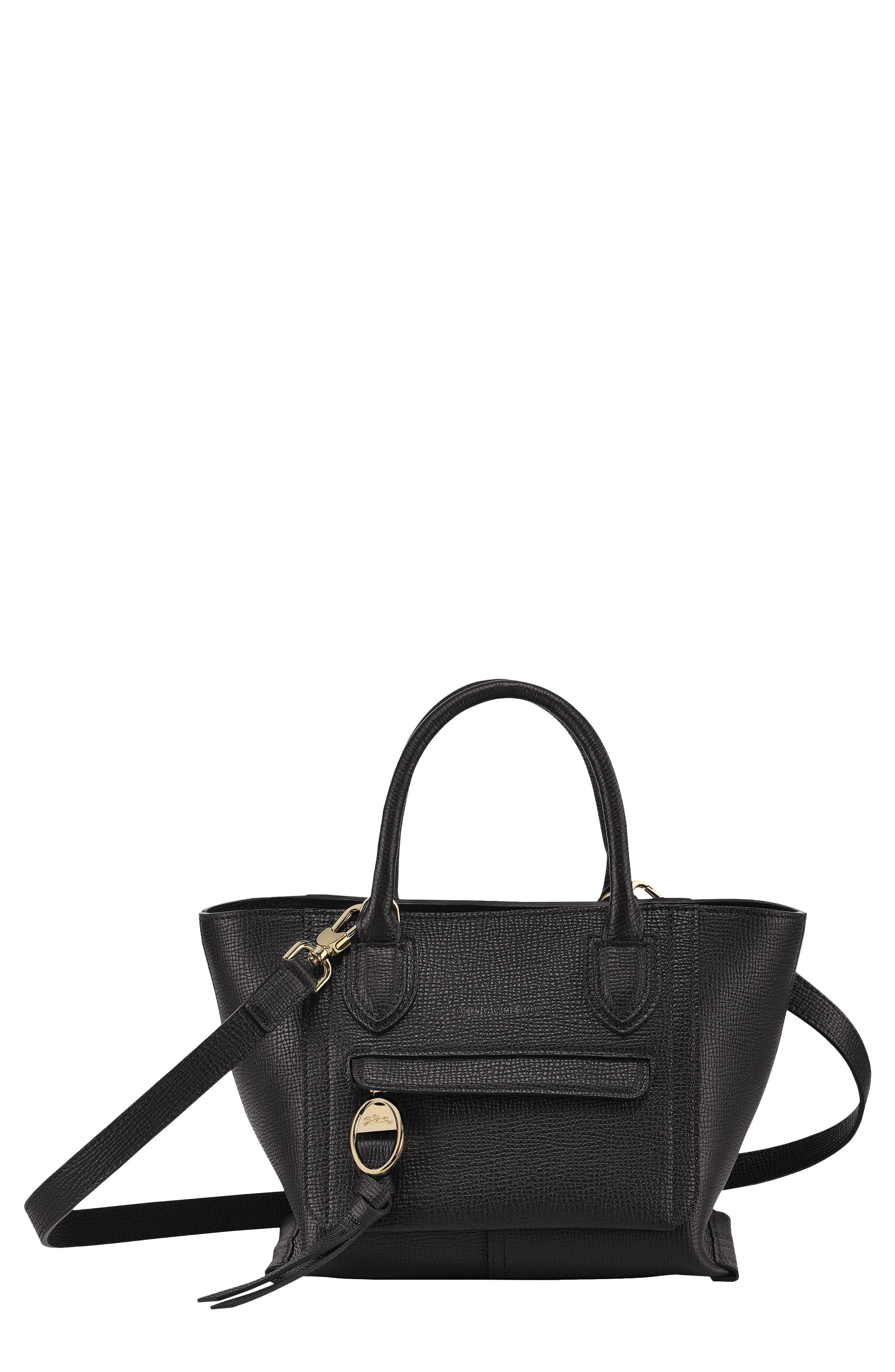 Longchamp Small Mailbox Leather Top Handle Bag, Main, color, 