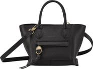 Longchamp Small Mailbox Leather Top Handle Bag