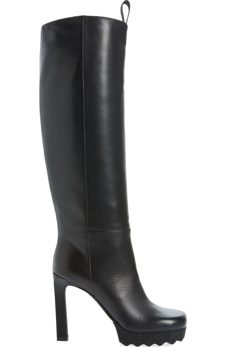 Off-White Sponge Sole Tall Boot, Alternate, color,