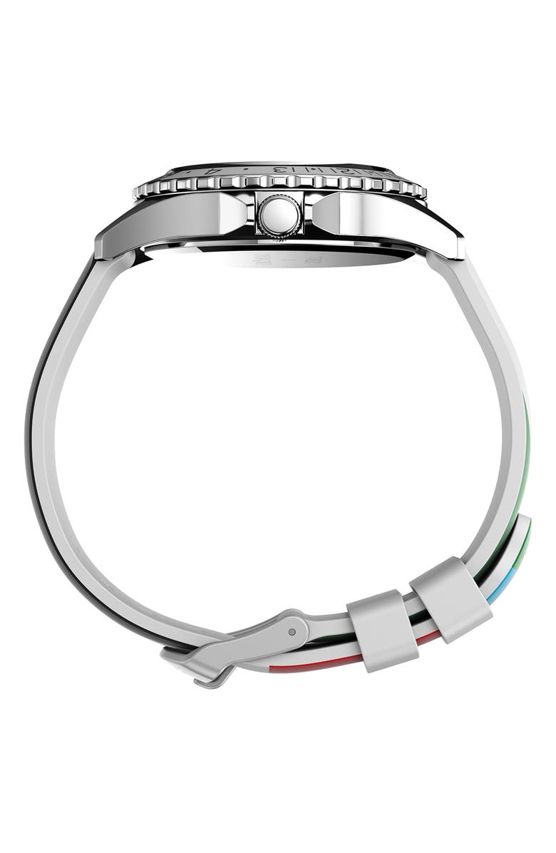 Timex<sup>®</sup> x Cynthia Rowley Navi XL Silicone Strap Watch, 38mm, Alternate, color,