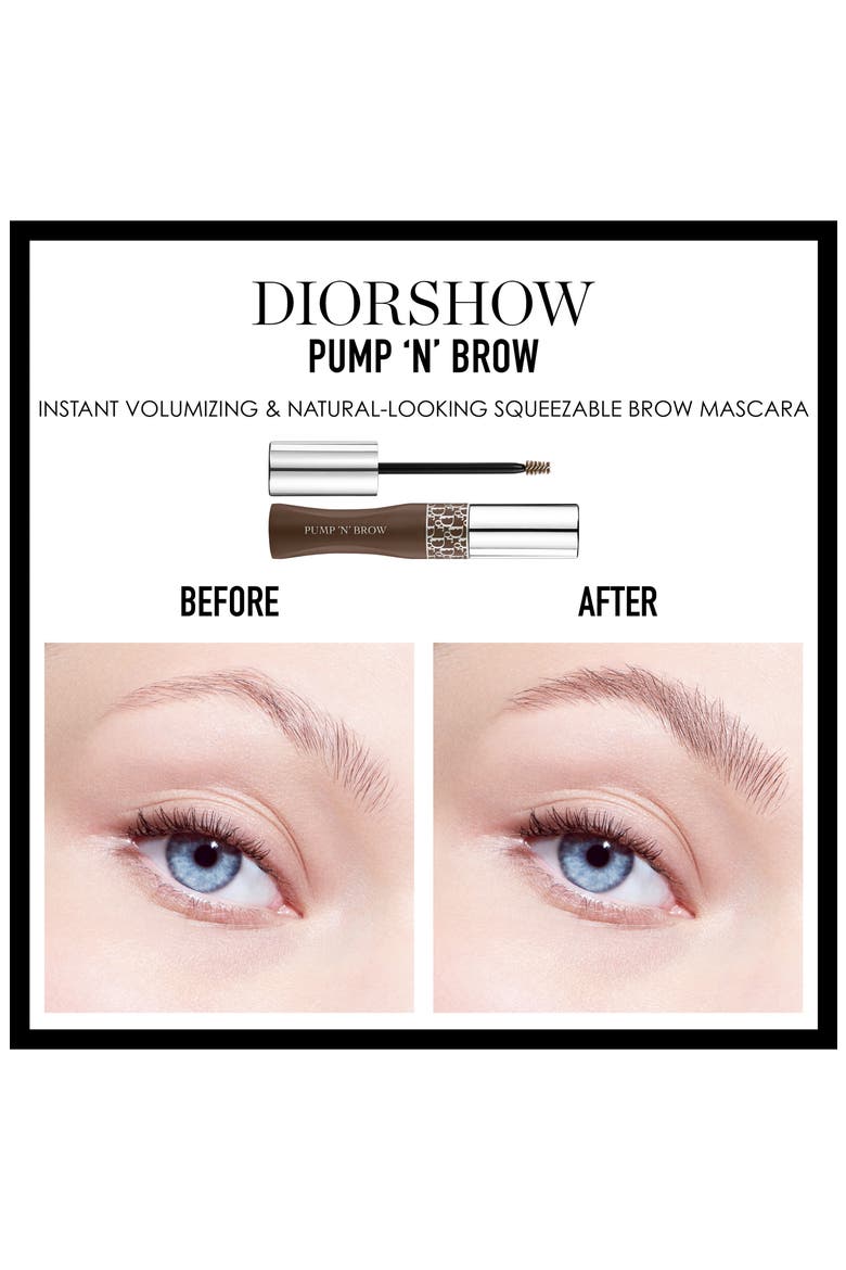 Diorshow Pump n Brow Squeezable Brow Mascara, Alternate, color, 002 DARK BROWN