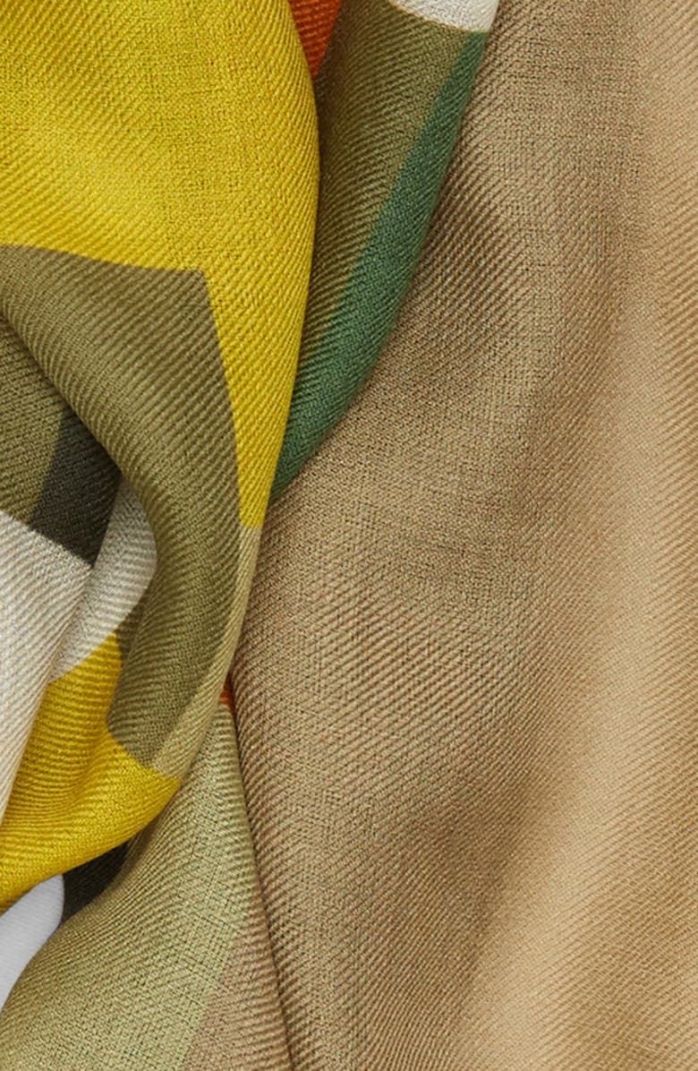 Akris Print Cashmere & Silk Scarf, Alternate, color,