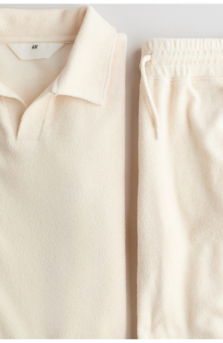H&M 2-piece Terry Set, Alternate, color, Light Beige