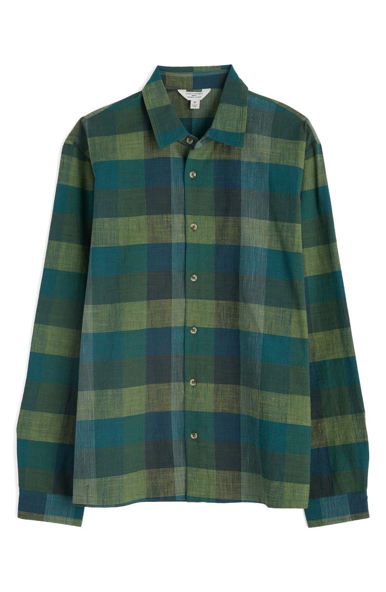 Seasalt Cornwall Penmere Plaid Organic Cotton Button-Up Shirt, Main, color, Trystan Multi