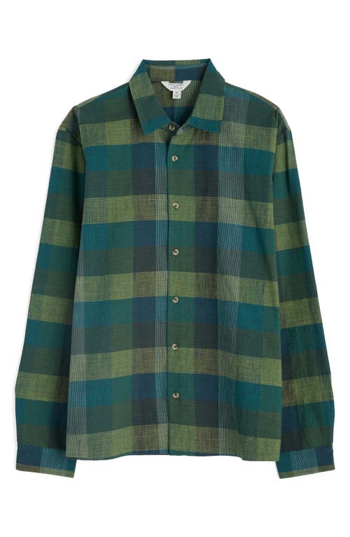 Seasalt Cornwall Penmere Plaid Organic Cotton Button-up Shirt In Multi