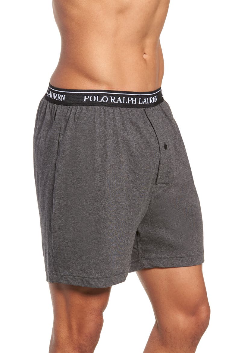 5-Pack Cotton Boxers, Alternate, color, GREY/ BLACK MULTI