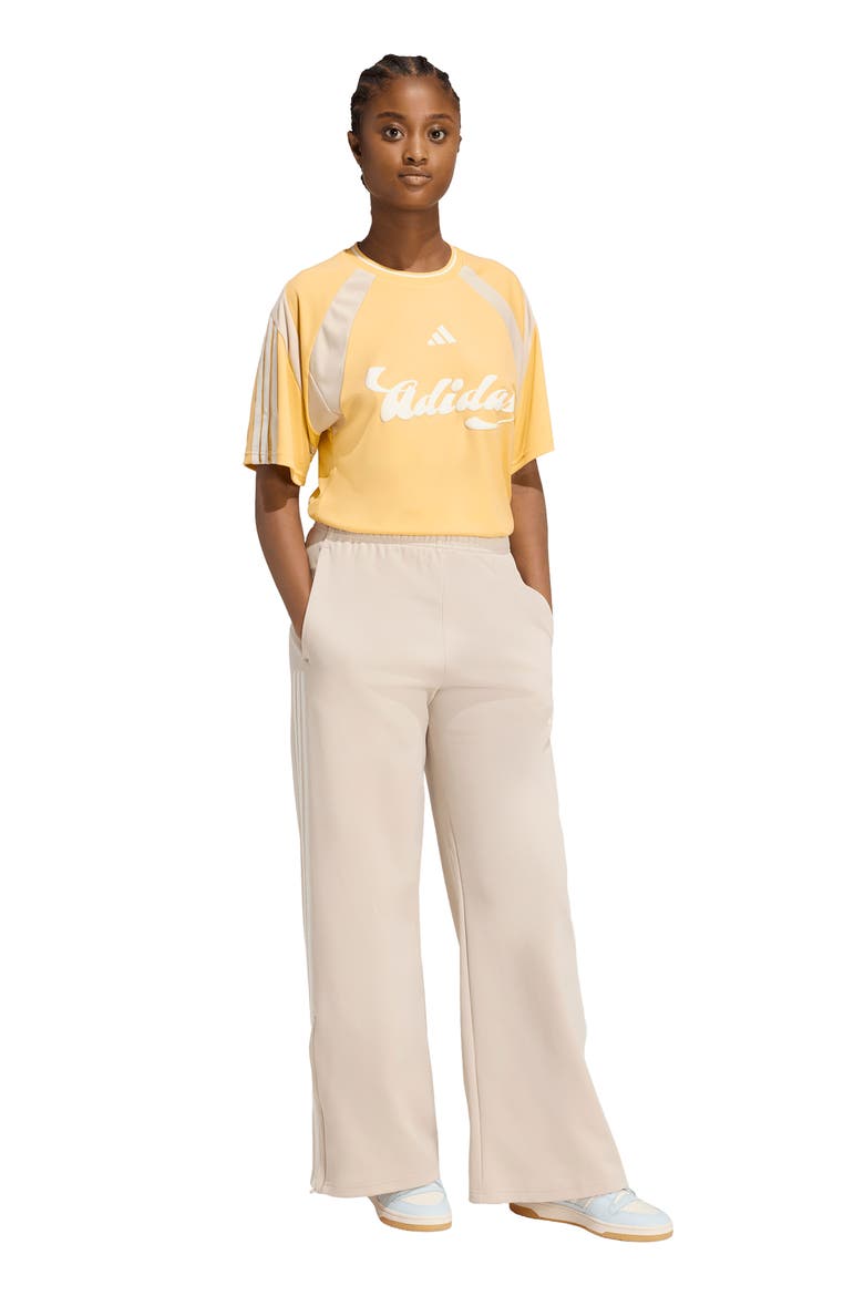 Heritage Wide Leg Pants, Alternate, color, CRYSTAL LINEN/ OFF WHITE