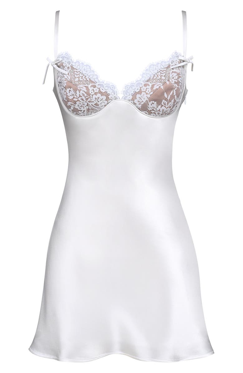 HOUSE OF CB Athenea Satin Minidress, Alternate, color, White