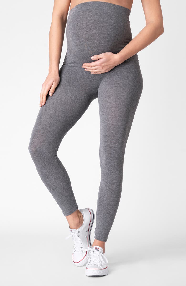 Seraphine Over the Bump Maternity Leggings, Alternate, color, Grey