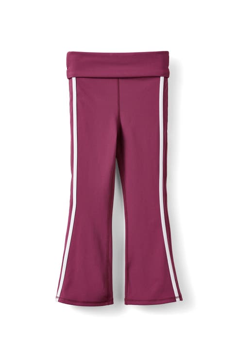 Kid's Soft Stretch Active Fold Over Flare Legging