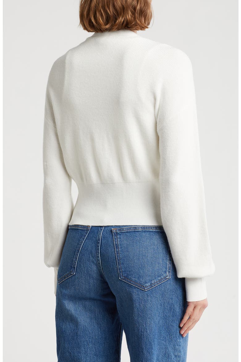 Juliet Double Breasted Crop Cardigan, Alternate, color, GARDENIA