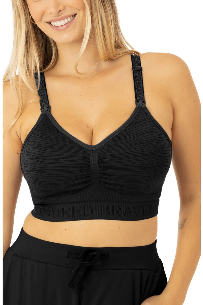 Sublime Hands-Free Pumping/Nursing Bra, Alternate, color, BLACK