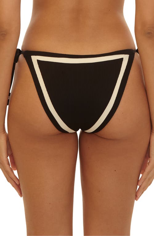 Becca Coast Line Side Tie Bikini Bottoms In Black