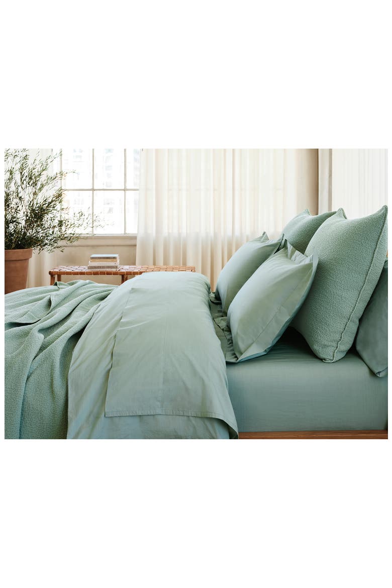 Refined Organic Cotton Percale Sham, Alternate, color, SEAFOAM