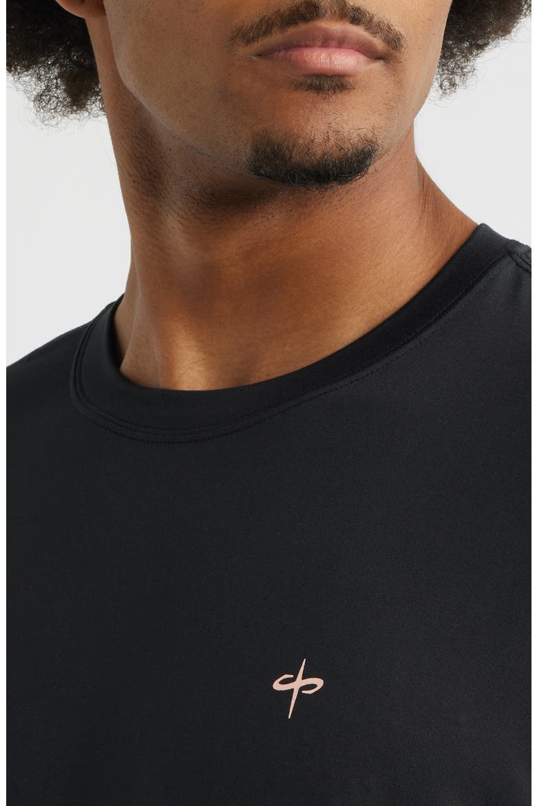 Verona Tech Solid Black T-Shirt, Alternate, color, BLACK