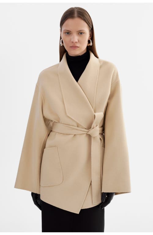 Lamarque Mekia | Double Face Wool Coat In Neutral