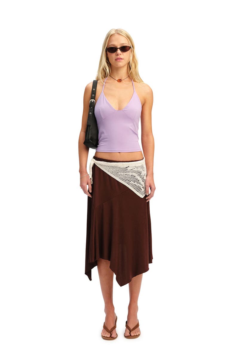 Cotton On Women's Hold Me Halter, Alternate, color, Violet Crush