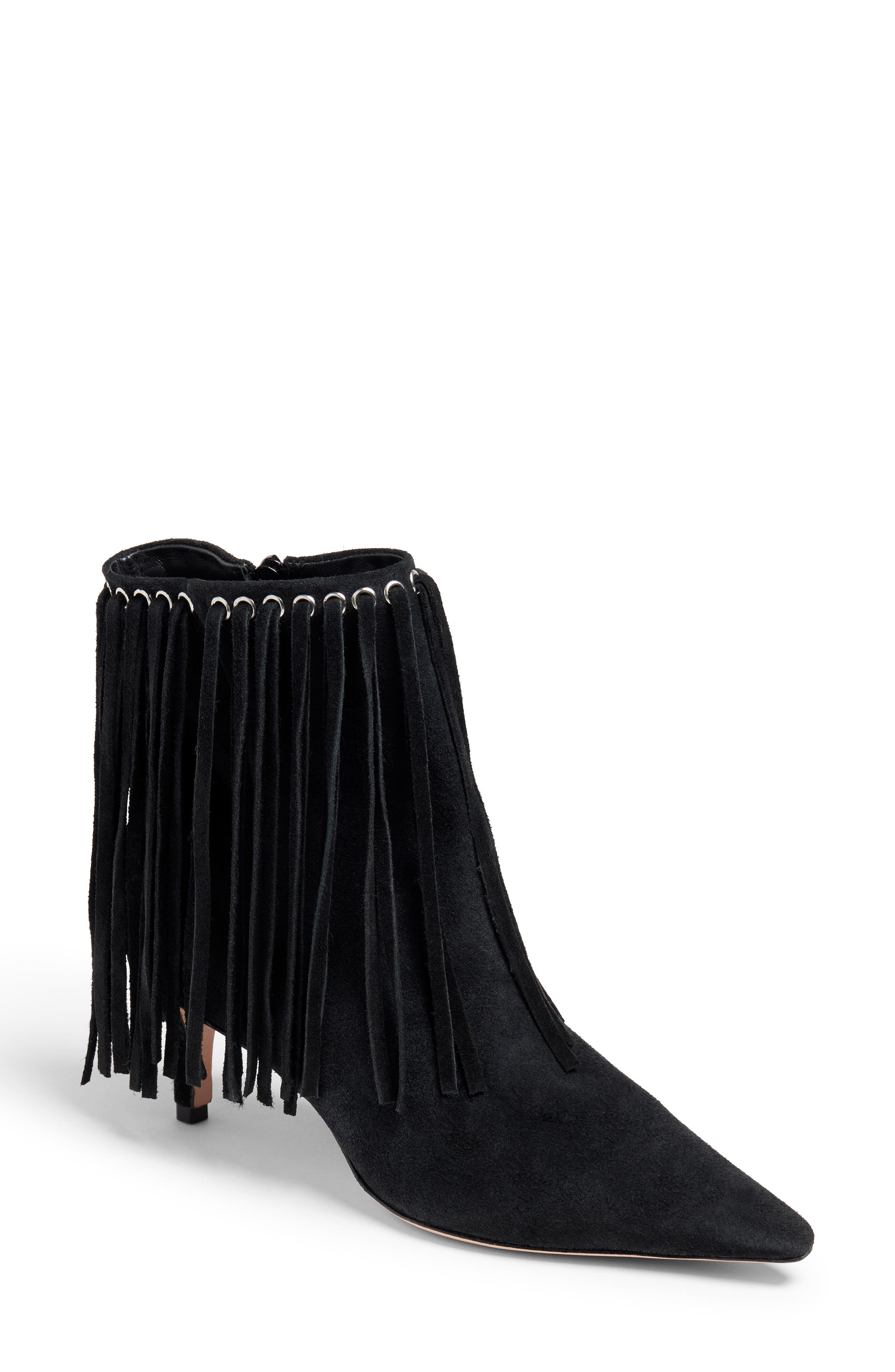 Cinq à Sept Sammy Fringe Bootie, Main, color, 