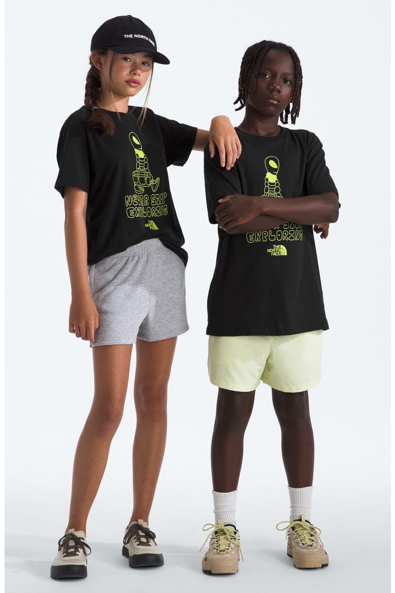 Kids' Celestial Drift Cotton Graphic T-Shirt, Alternate, color, TNF BLACK