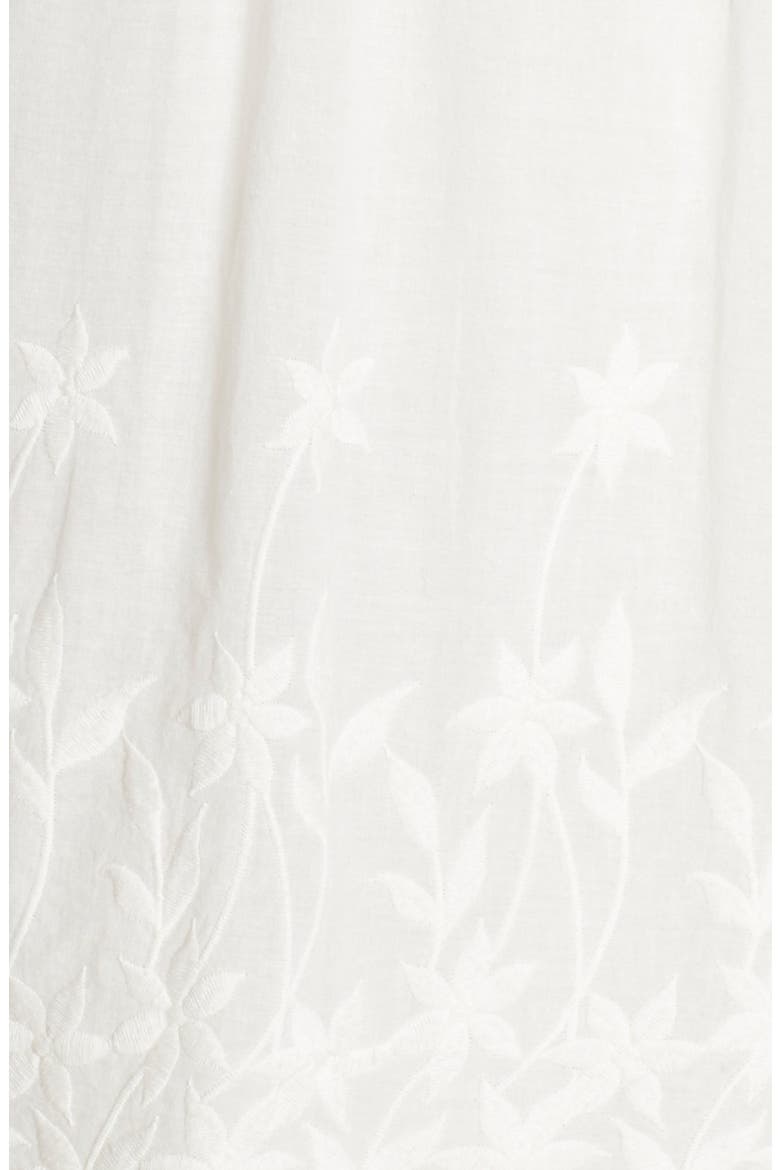 Lace Trim Cotton Tunic Dress, Alternate, color, IVORY