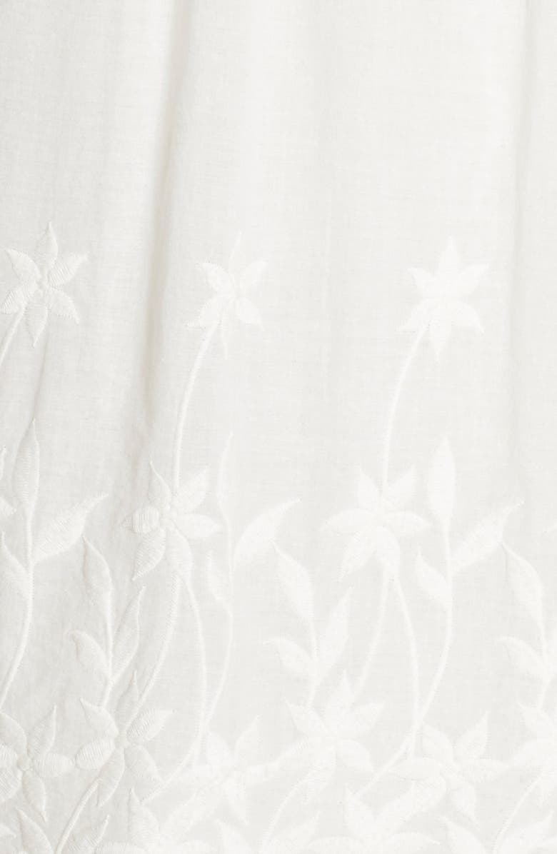 Betsey Johnson Lace Trim Cotton Tunic Dress, Alternate, color, 