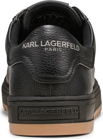 KARL LAGERFELD Paris Low Profile Sneakers Olive outlet LF8A4036 Mens Size 12M/ 45 EU