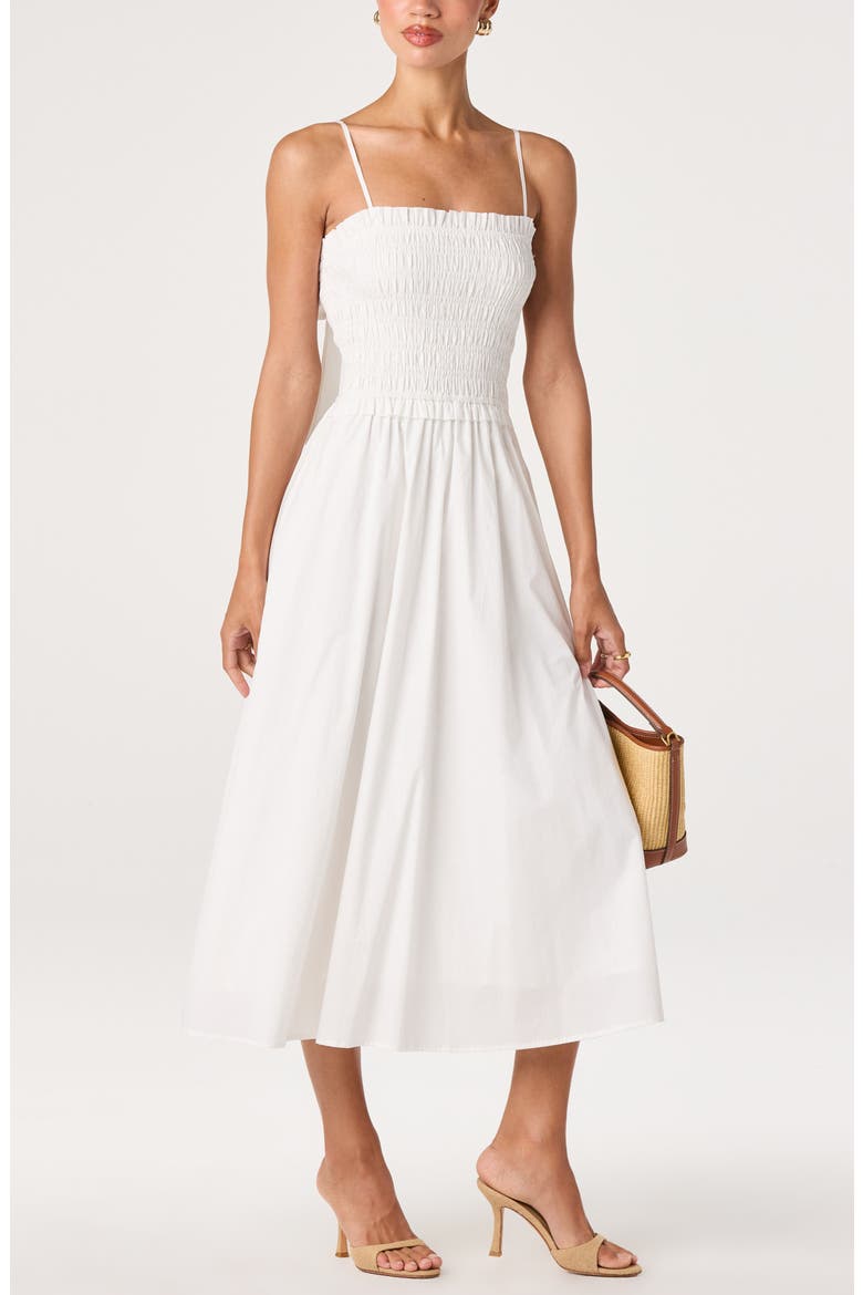 Harper A-Line Dress, Alternate, color, WHITE