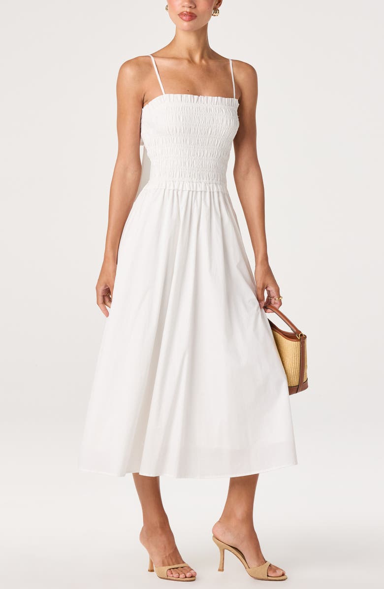 ASTR the Label Harper A-Line Dress, Alternate, color, White