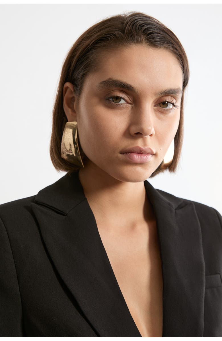 Karen Millen Tailored Single Breasted Blazer, Alternate, color, Black