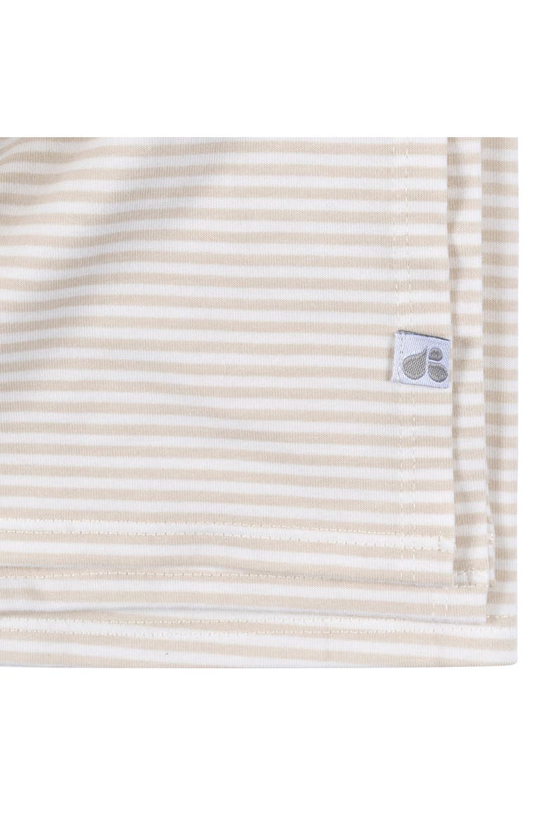Swaddle Blanket & Hat Set, One Size, Alternate, color, Tan Stripe