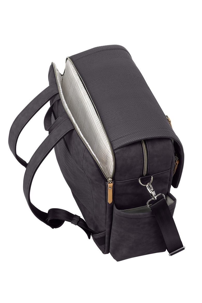 Boxy Deluxe Backpack Diaper Bag, Alternate, color, BLACK
