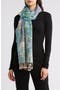 Floral Jacquard Fringe Scarf