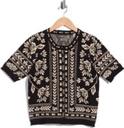 T Tahari Short Sleeve Cardigan
