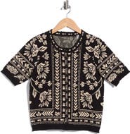 T Tahari Short Sleeve Cardigan