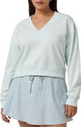TravisMathew Cloud Fleece V-Neck Sweatshirt