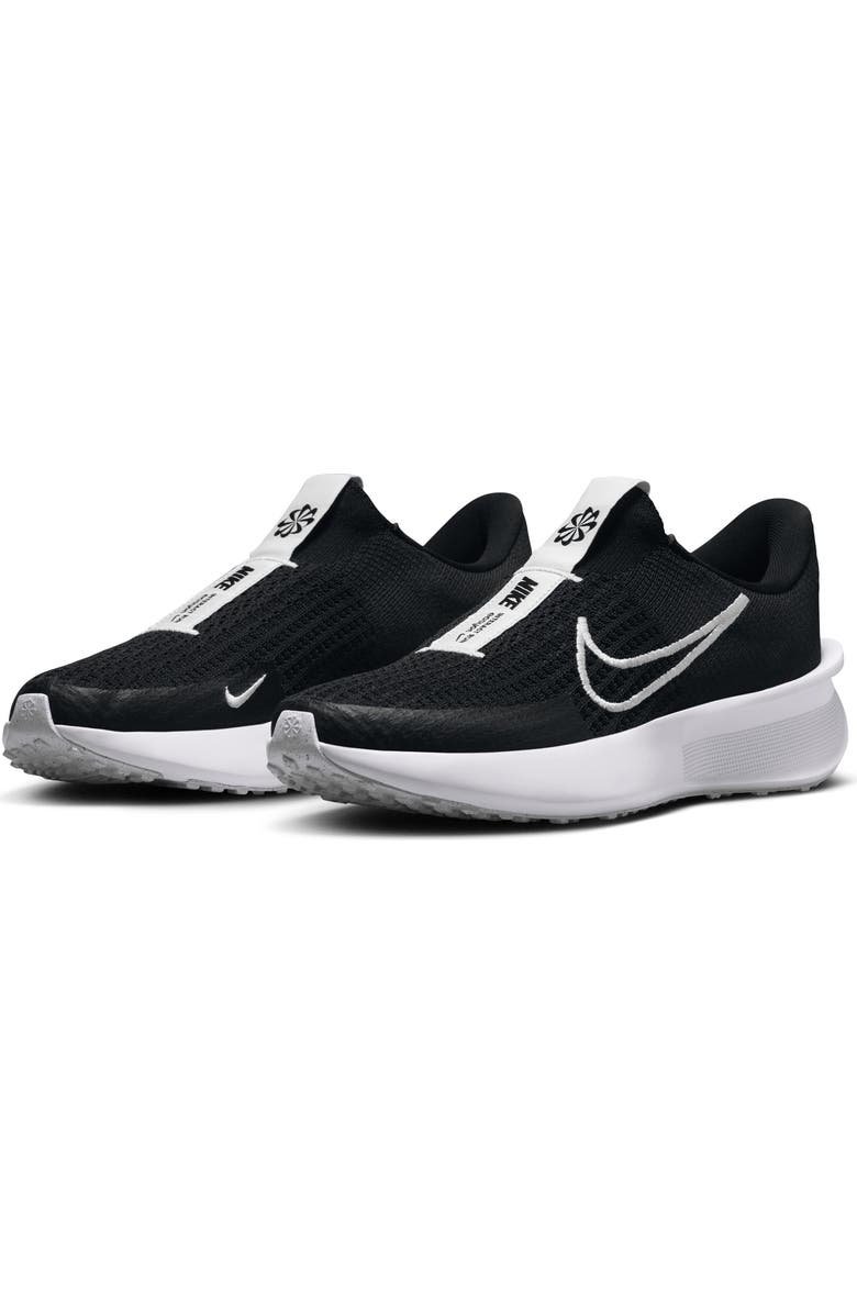 Nike Interact Run EasyOn Running Sneaker, Main, color, Black/ White/ Black