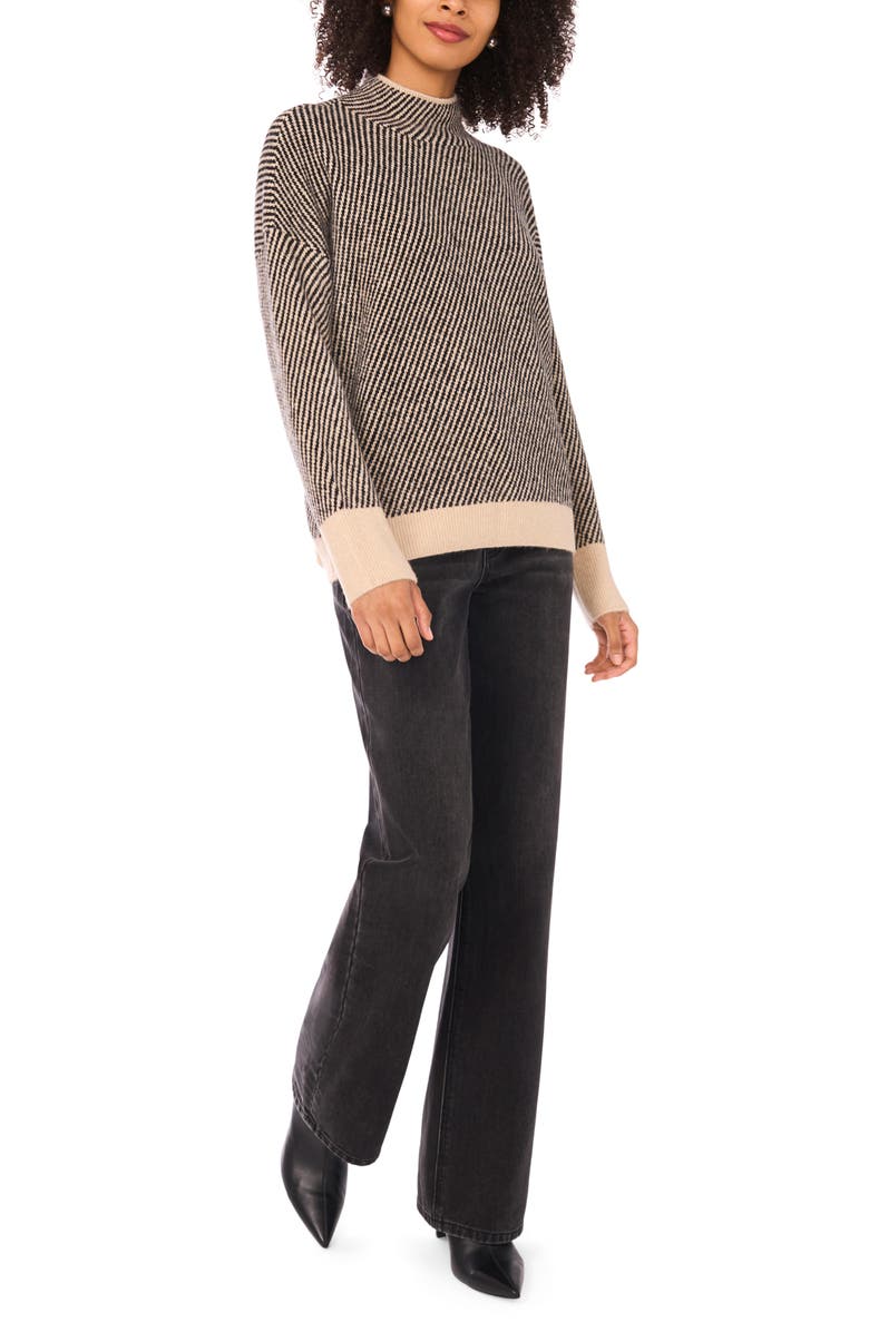 Halogen<sup>®</sup> Mini Bias Stripe Sweater, Alternate, color, New Biscotti