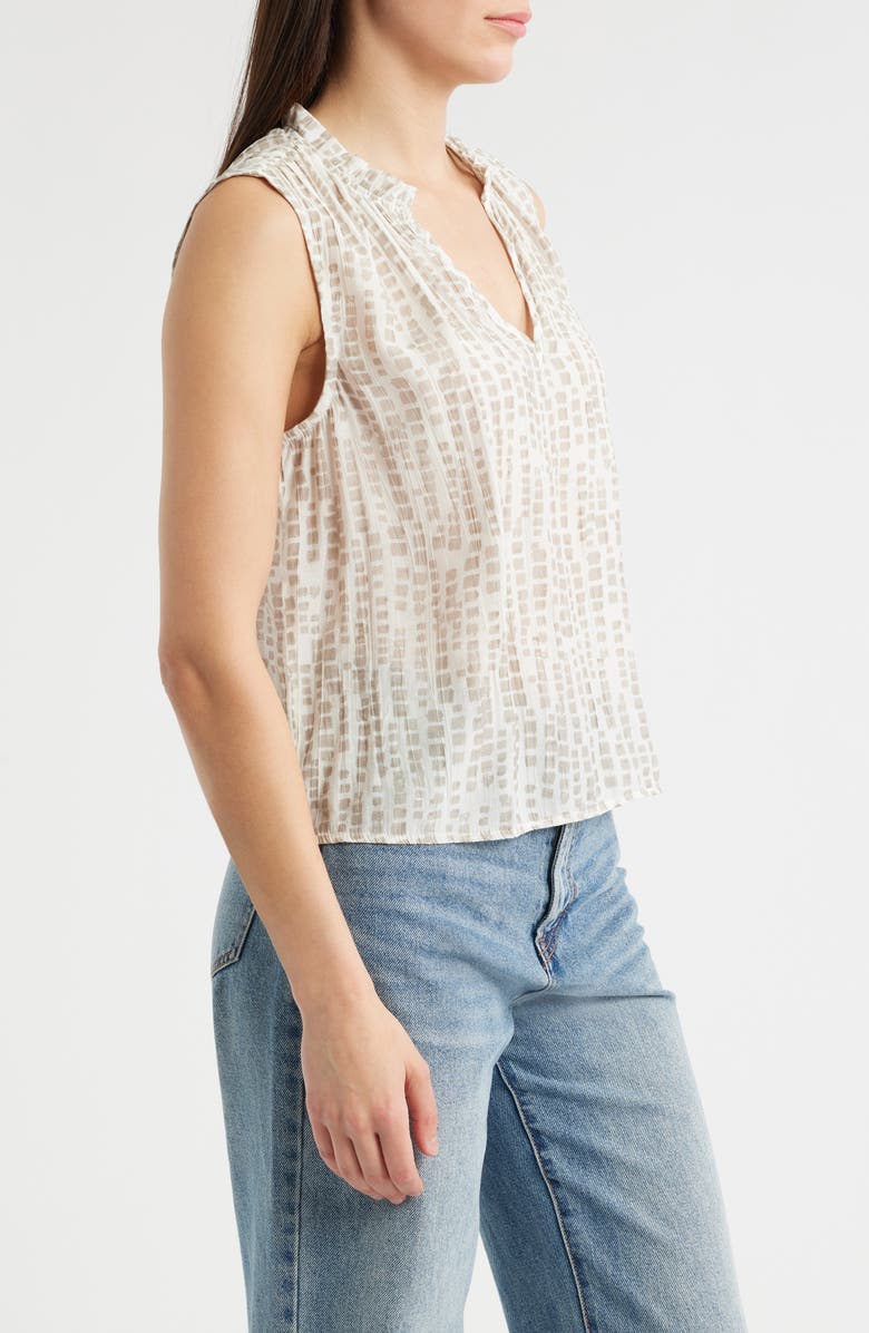 Bella Dahl Ruffle Neck Sleeveless Top, Alternate, color, 