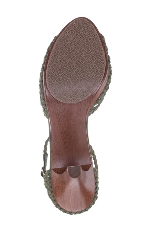 Nina Avenue Ankle Strap Sandal In Army