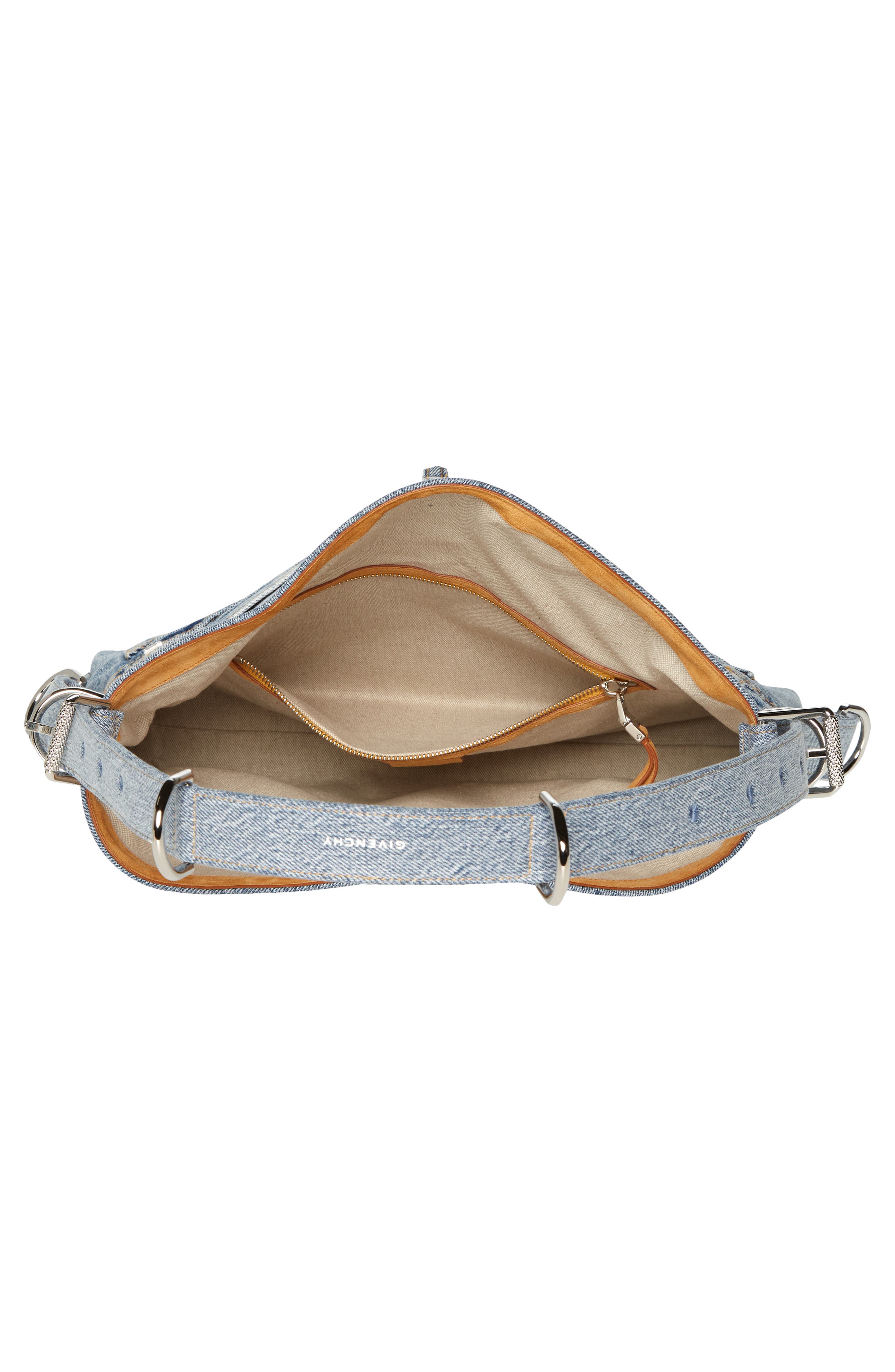 Medium Voyou Boyfriend Denim Hobo Bag, Alternate, color, MEDIUM BLUE