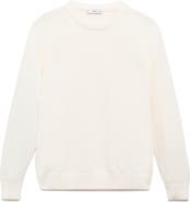 MANGO Fine Rib Knit Crewneck Sweater