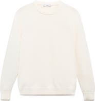 MANGO Fine Rib Knit Crewneck Sweater