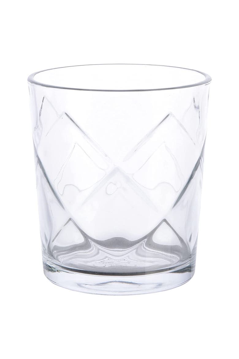 16 Piece Lattice Glassware Drinkware Set, Alternate, color, Clear