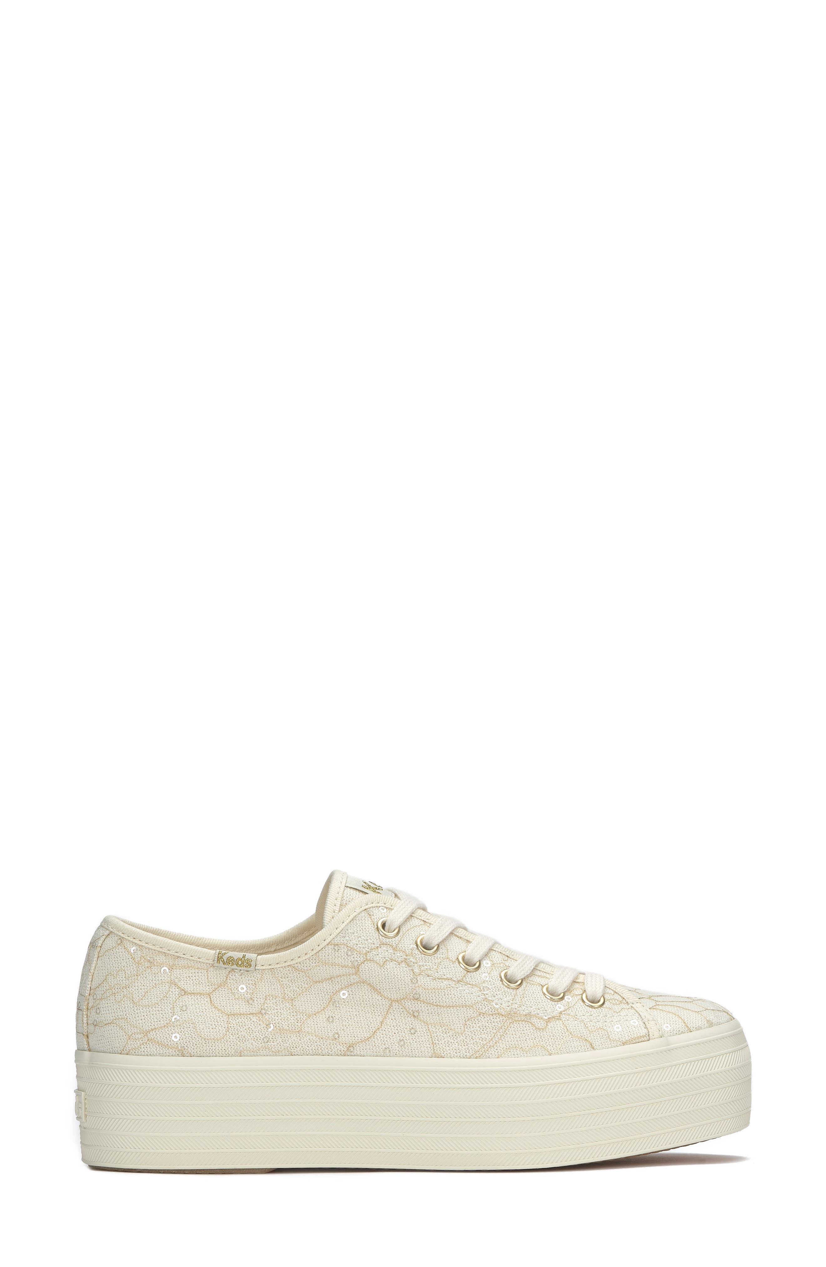 Trip Up Sneaker, Alternate, color, CREAM