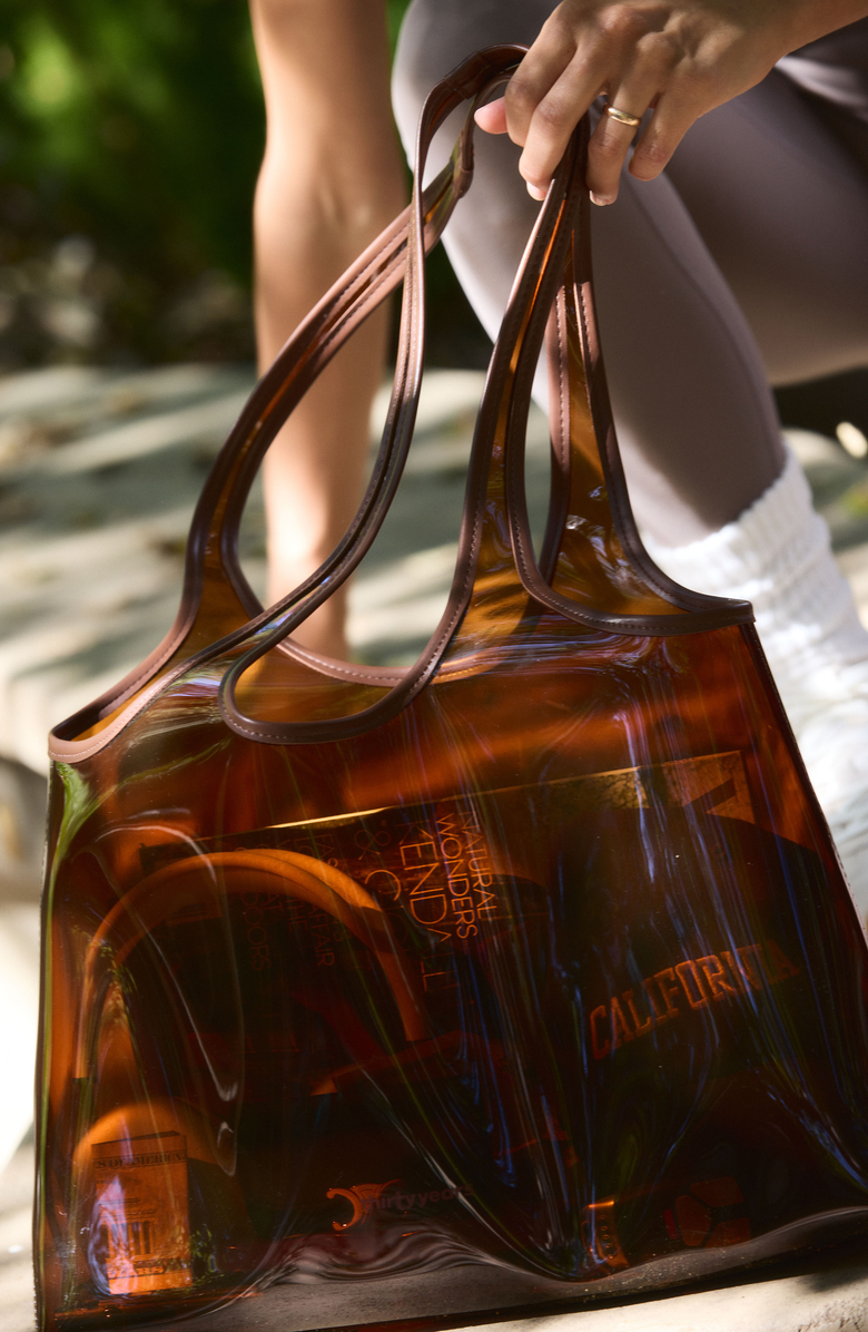 Thirty Years Jelly Clear Tote, Alternate, color, Amber