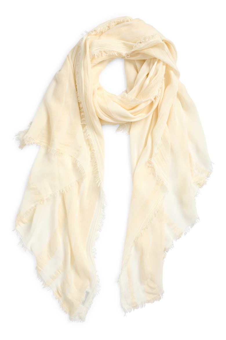 Sheer Stripe Pareo Wrap, Alternate, color, IVORY TOFU
