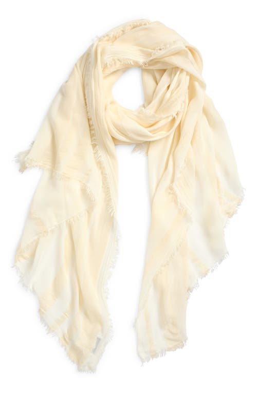 Nordstrom Sheer Stripe Pareo Wrap In Ivory Tofu