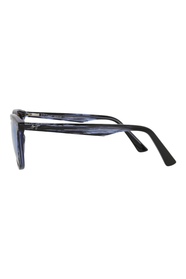 52mm Polarized Round Sunglasses, Alternate, color, BLUE BLUE BLUE